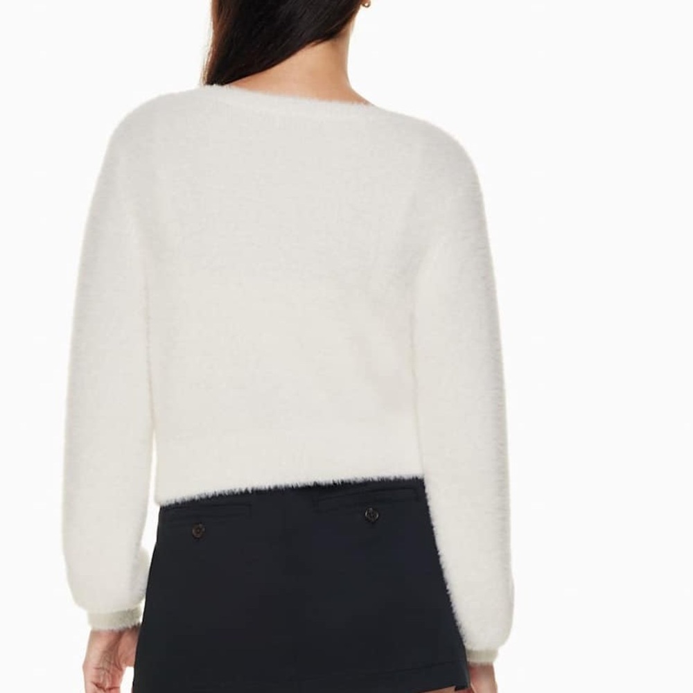 Aritzia Sunday Best Carmen Cream Peach Cardigan Sweater Size Medium - Picture 2 of 8